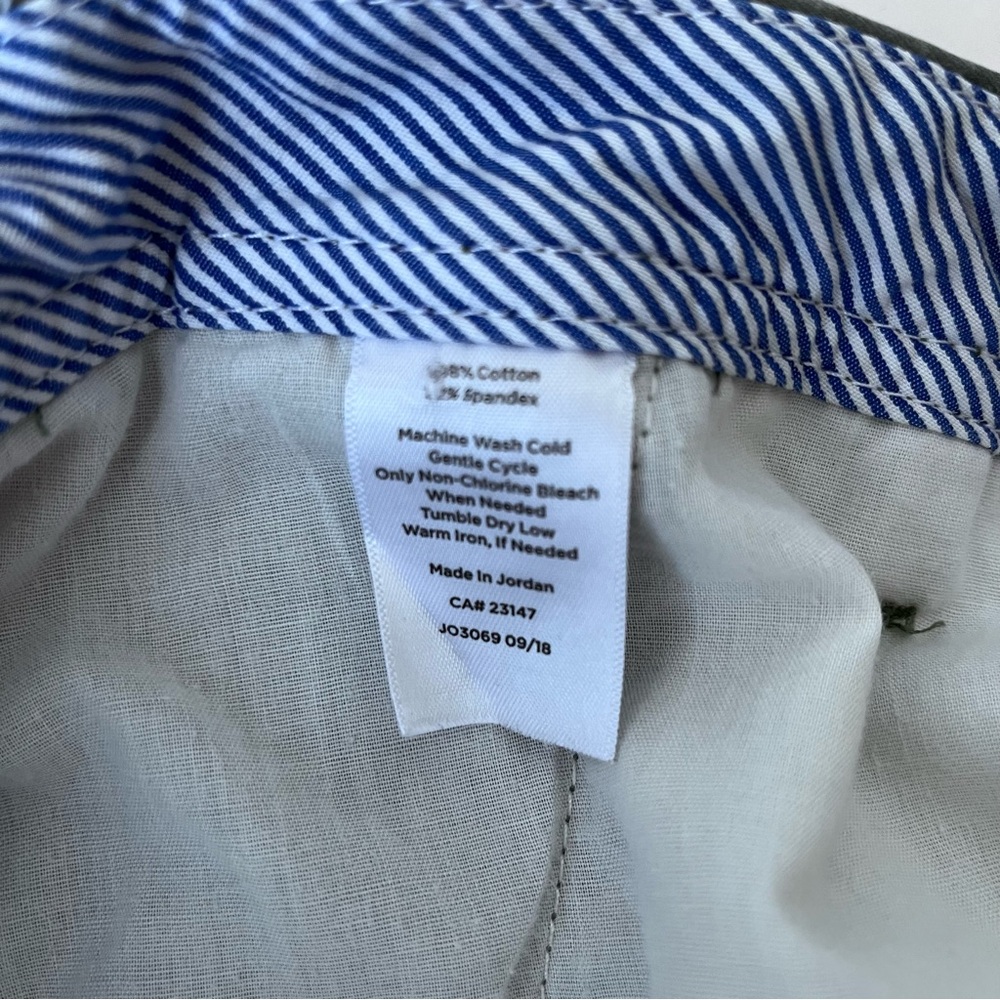 Talbots Women’s Green Cotton Spandex Girlfriend Chinos Size 14 - Picture 7 of 9